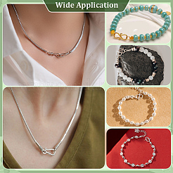 18 шт. 9 стиля латунных застежек-крючков и S-образных застежек&nbsp;KK-PH0013-63