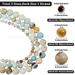 3 нити 3 стиля натуральные цветочные бусины из амазонита нити&nbsp;G-PA0001-43