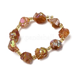 Гальванизированные нити из необработанных натуральных аметистов&nbsp;G-Z131-J02-05