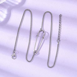 Кулон в виде железного килта с булавкой&nbsp;NJEW-JN05679