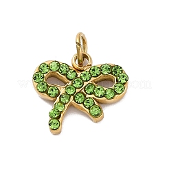 Подвески из нержавеющей стали 304 со стразами&nbsp;STAS-M110-08G