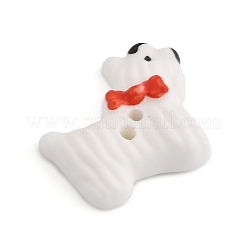 Керамические пуговицы собака BUTT-I018-01E-02