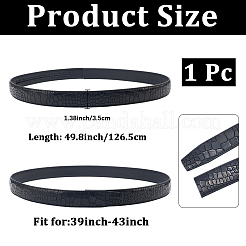 Поясные ремни из коровьей кожи с рисунком под крокодиловую кожу для мужчин&nbsp;AJEW-WH20020-437C