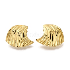 Серьги-гвоздики из нержавеющей стали 304 в форме океанской волны&nbsp;EJEW-H015-03G