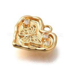 Латунные микро проложить кубического циркония подвески&nbsp;KK-K294-27G