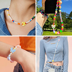 70шт 7 цвета непрозрачные акриловые бусины&nbsp;OACR-TA0001-24