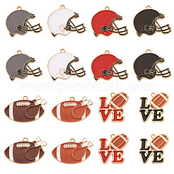 16шт 8 стиля подвески из сплава с эмалью&nbsp;ENAM-TA0001-79