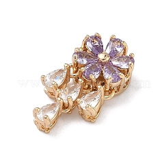 Латунные микро проложить кубического циркония подвески&nbsp;KK-C168-21G-01