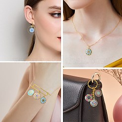 40шт 8 стильные подвески из сплава с принтом&nbsp;PALLOY-SZ0001-34