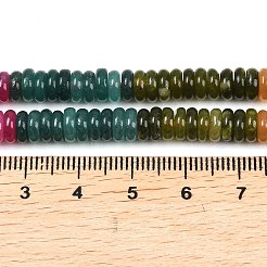 Окрашенные природные белый нефрит бисер пряди&nbsp;G-H333-02D