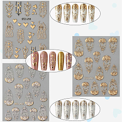 4 шт. 4 стиля ветки самоклеящиеся наклейки для ногтей для домашних животных наклейки&nbsp;MRMJ-SP0001-18