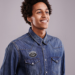 Аппликации в форме злого глаза&nbsp;LS-DIY-WH0401-33