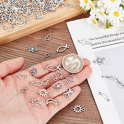 120 шт. 12 стиля тибетский стиль сплава звенья соединительные подвески&nbsp;FIND-GA0005-51