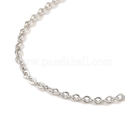 Латунные цепочки с цепочкой из кабеля&nbsp;NJEW-B119-09P