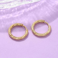 Серьги-кольца из нержавеющей стали 304 для женщин&nbsp;LS-EJEW-A130-02A-G