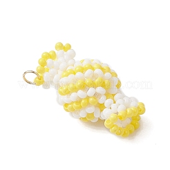 Подвески-конфеты из стеклянных бусин&nbsp;PALLOY-MZ00982-05