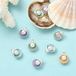 10шт 5 цвета сплава эмаль подвески&nbsp;ENAM-YW0002-73