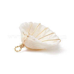 Подвески из медной проволоки с натуральной спиралью&nbsp;PALLOY-TA00016