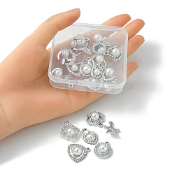 20шт 20 стильные подвески из сплава с кристаллами и стразами&nbsp;ALRI-YW0001-14