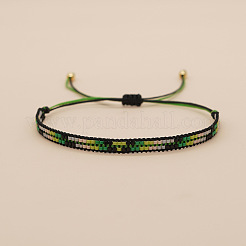 Браслеты из плетеных бусин из богемского стекла&nbsp;TT0966