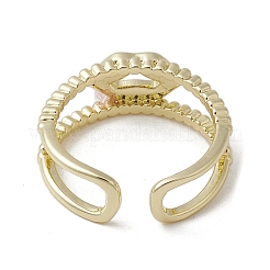 Латунные регулируемые открытые кольца&nbsp;RJEW-K257-87A-G