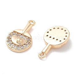 Подвески из латуни с покрытием из прозрачного кубического циркония&nbsp;KK-M102-22G-A
