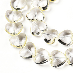 Прозрачные стеклянные бусины нити&nbsp;GLAA-T023-13C