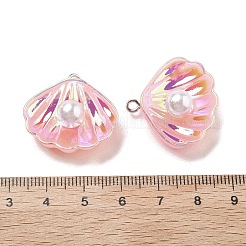 Подвески из искусственного жемчуга из смолы с переливающимся блеском&nbsp;LS-RESI-I062-01B