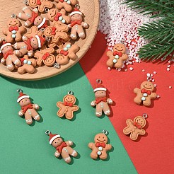 15шт 3 стиля рождественские подвески из непрозрачной смолы&nbsp;RESI-YW0004-76