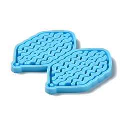 Шестигранник с волнообразным кулоном силиконовые Молды своими руками&nbsp;DIY-I099-39