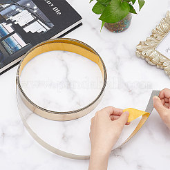 Гибкая самоклеящаяся отделка из нержавеющей стали 201&nbsp;AJEW-WH0329-77G