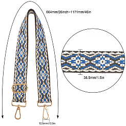 Регулируемый жаккардовый широкий нейлоновый ремень для сумки&nbsp;FIND-WH0133-16C