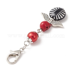 Окрашенные синтетические бирюзовые подвески в виде черепа&nbsp;HJEW-JM01179