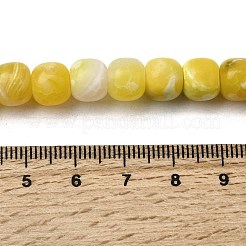 Нити окрашенных и нагретых натуральных агатовых бус с огненным кракелюром&nbsp;G-NH0067-A01