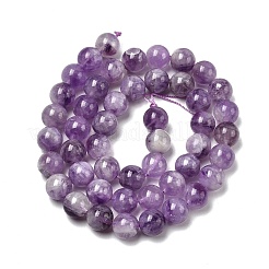 Нити круглых бусин из натурального лавандового аметиста&nbsp;LS-G-O134-08-8mm-01
