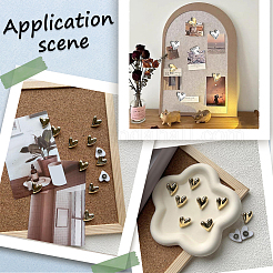 Канцелярские кнопки в форме сердца из смолы&nbsp;AJEW-WH20018-178