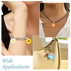 8шт 8 цвета стеклянные подвески&nbsp;GLAA-CJ0002-81