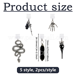 10 шт. 5-х видов пластиковых мобильных пылезащитных заглушек&nbsp;HJEW-DC00124