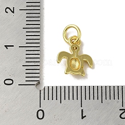 Подвески из настоящей 18-каратной позолоченной латуни с прозрачным фианитом&nbsp;KK-M283-07F-01