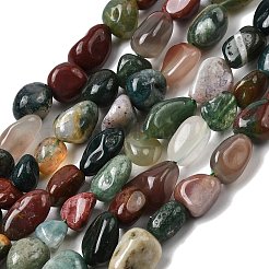 Природного индийского агата бисер нитей&nbsp;G-P601-A09-02