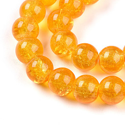 Прозрачный хрустят нити стеклянной бусины&nbsp;GLAA-T025-8mm-02J