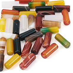 36 комплект из 9-х бусин натурального агата&nbsp;G-TA0002-75