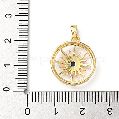 Латунные микро проложить кубического циркония подвески&nbsp;KK-P334-01G