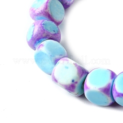 Нити окрашенных бусин из натурального магнезита&nbsp;G-L617-B01-8mm-02