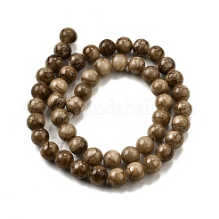 Естественно полосатый каменные бусы нити&nbsp;G-D315-A01-03-8mm