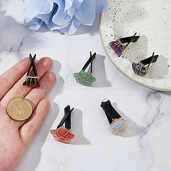 6 шт. зажимы для воздуховодов автомобиля из натурального драгоценного камня&nbsp;HJEW-DC00109