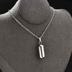 Ожерелья в форме флаконов духов из нержавеющей стали 304&nbsp;STAS-Z106-01P