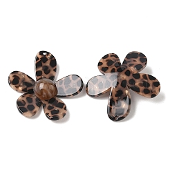 Непрозрачные подвески из ацетата целлюлозы (смолы) с леопардовым принтом&nbsp;FIND-C088-02B