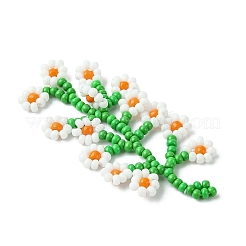 Подвески из стеклянных бисера в виде цветка и лозы&nbsp;PALLOY-CJ00127