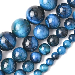 1 нить бусин из натурального тигрового глаза&nbsp;G-YW0002-39A